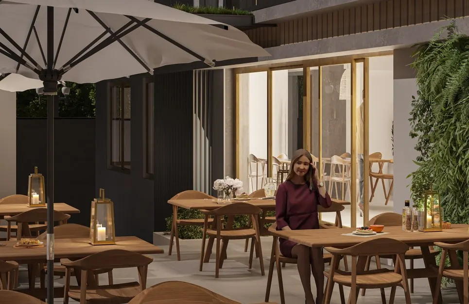 Hospitality design visualization 3