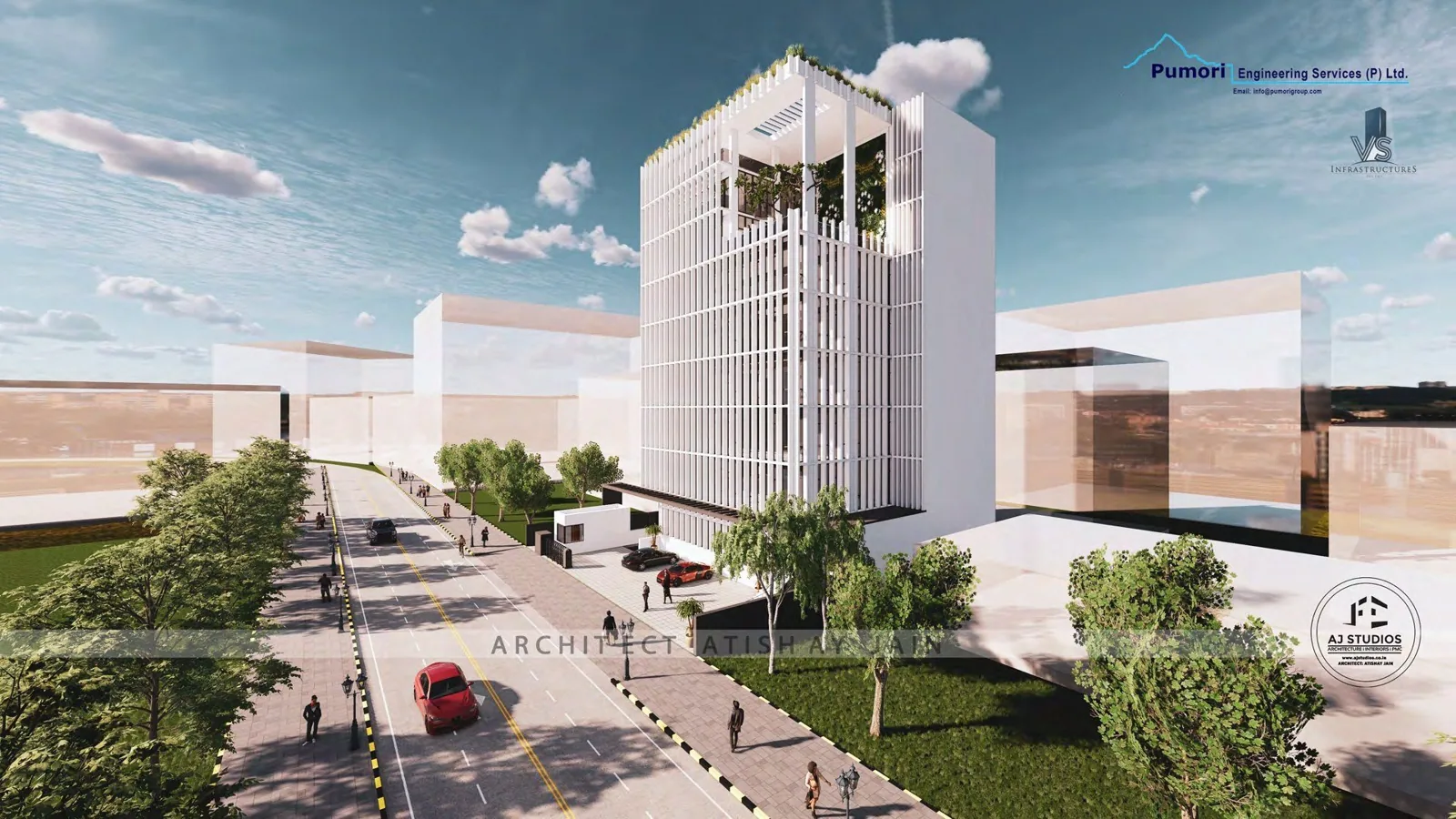 Rendering of the Uttardhoka commercial complex